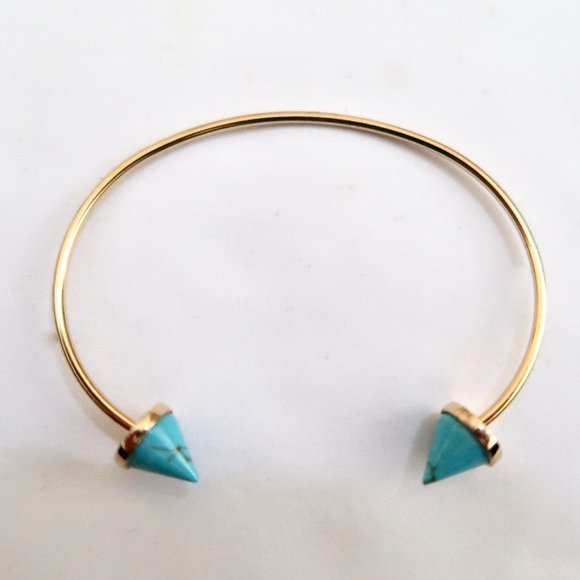 WANDERLUST & CO  cone end Bangle bracelet - Picture 1 of 4